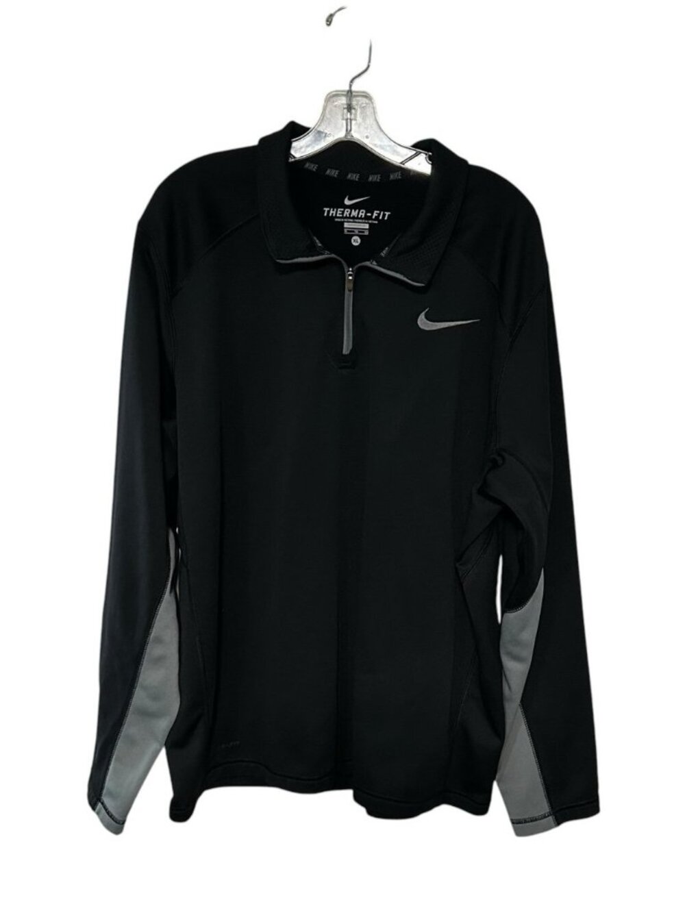 Nike KO Quarter-Zip Training Sweatshirt Black 717397-011 Fleece Therma Fit XL
